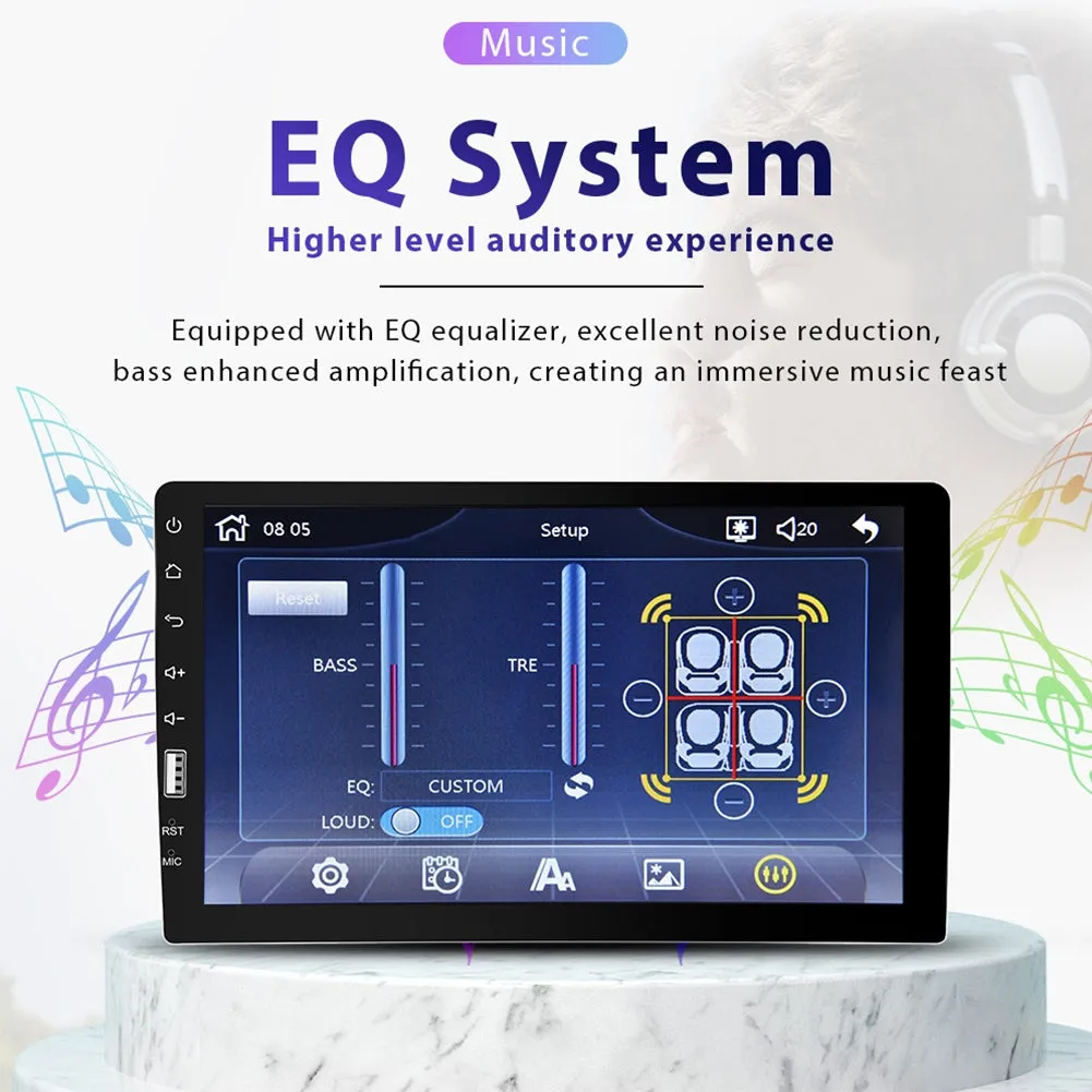 1 Din Car Radio 9-inch Mp5 Player Central Control Bluetooth