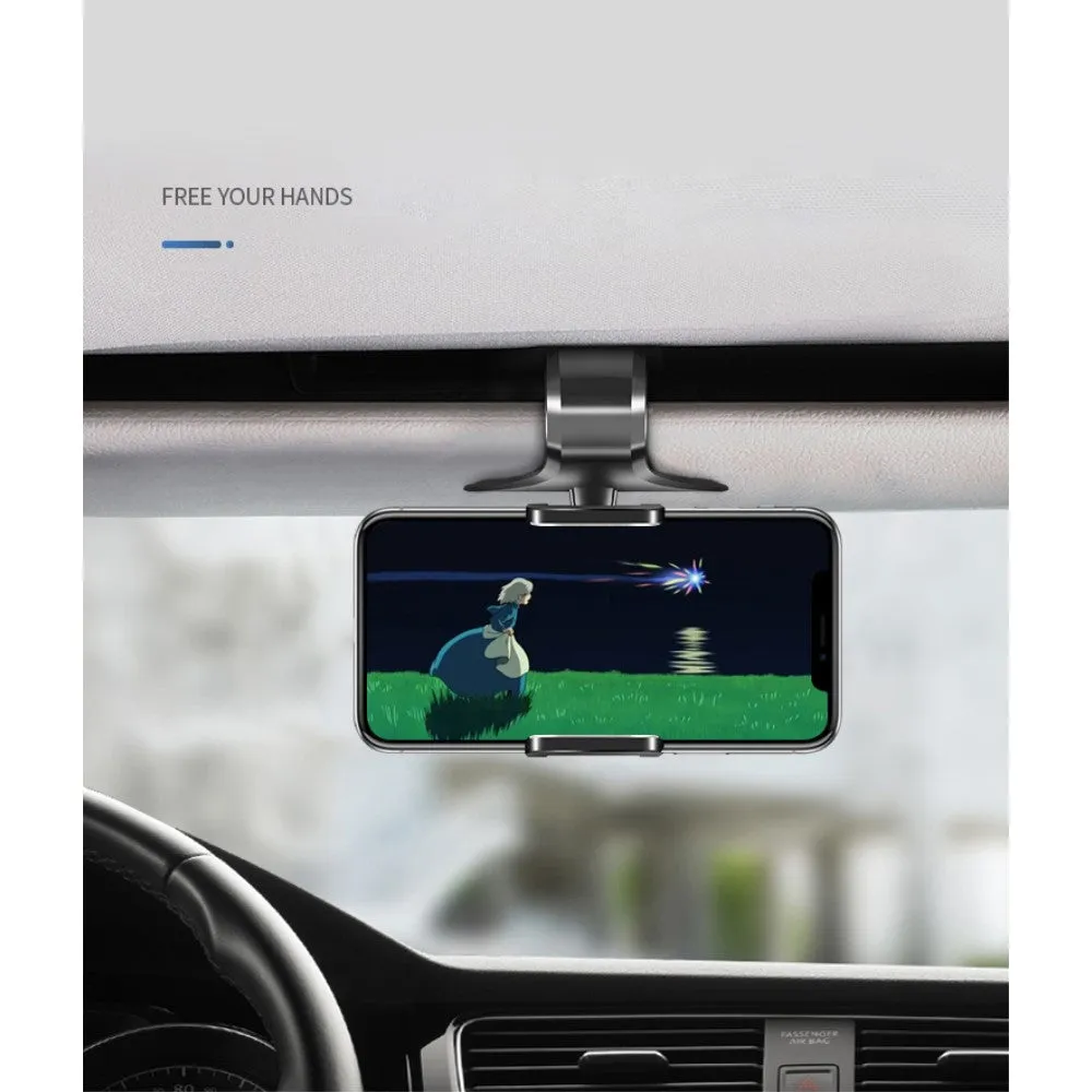 3 in 1 Car GPS Smartphone Holder: Dashboard / Visor Clamp   AC Grid Clip for Gigabyte g-Smart MS800 - Black