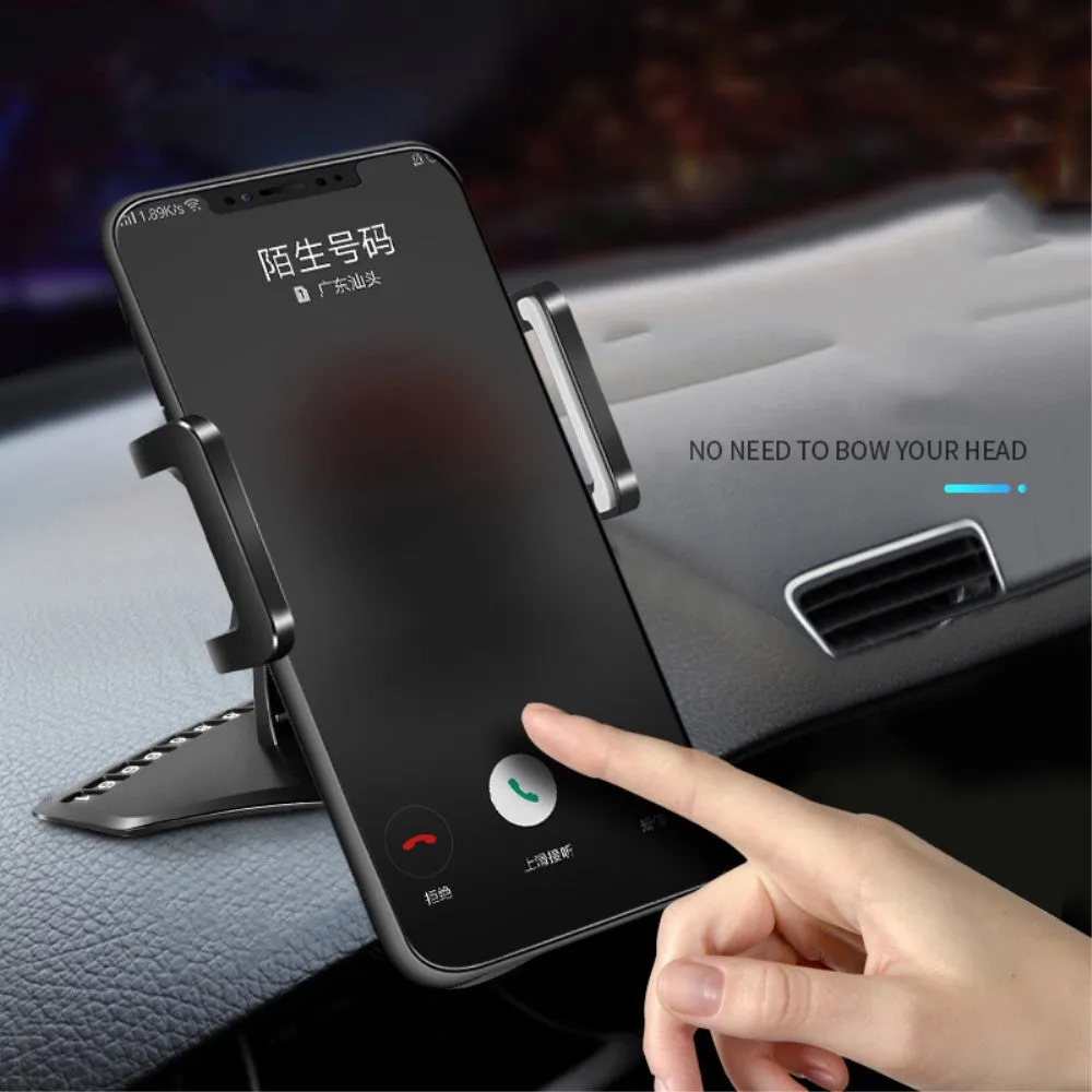 3 in 1 Car GPS Smartphone Holder: Dashboard / Visor Clamp   AC Grid Clip for Gigabyte g-Smart MS800 - Black