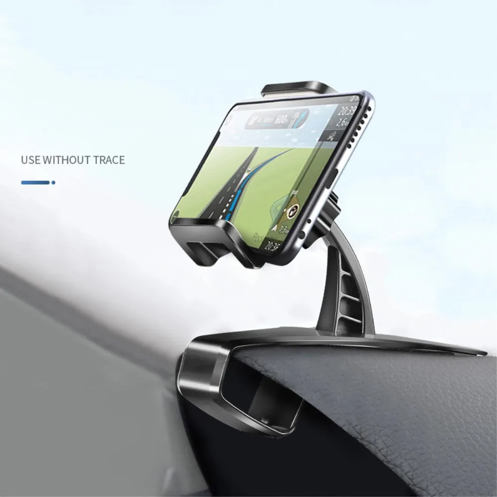 3 in 1 Car GPS Smartphone Holder: Dashboard / Visor Clamp   AC Grid Clip for Gigabyte g-Smart MS800 - Black