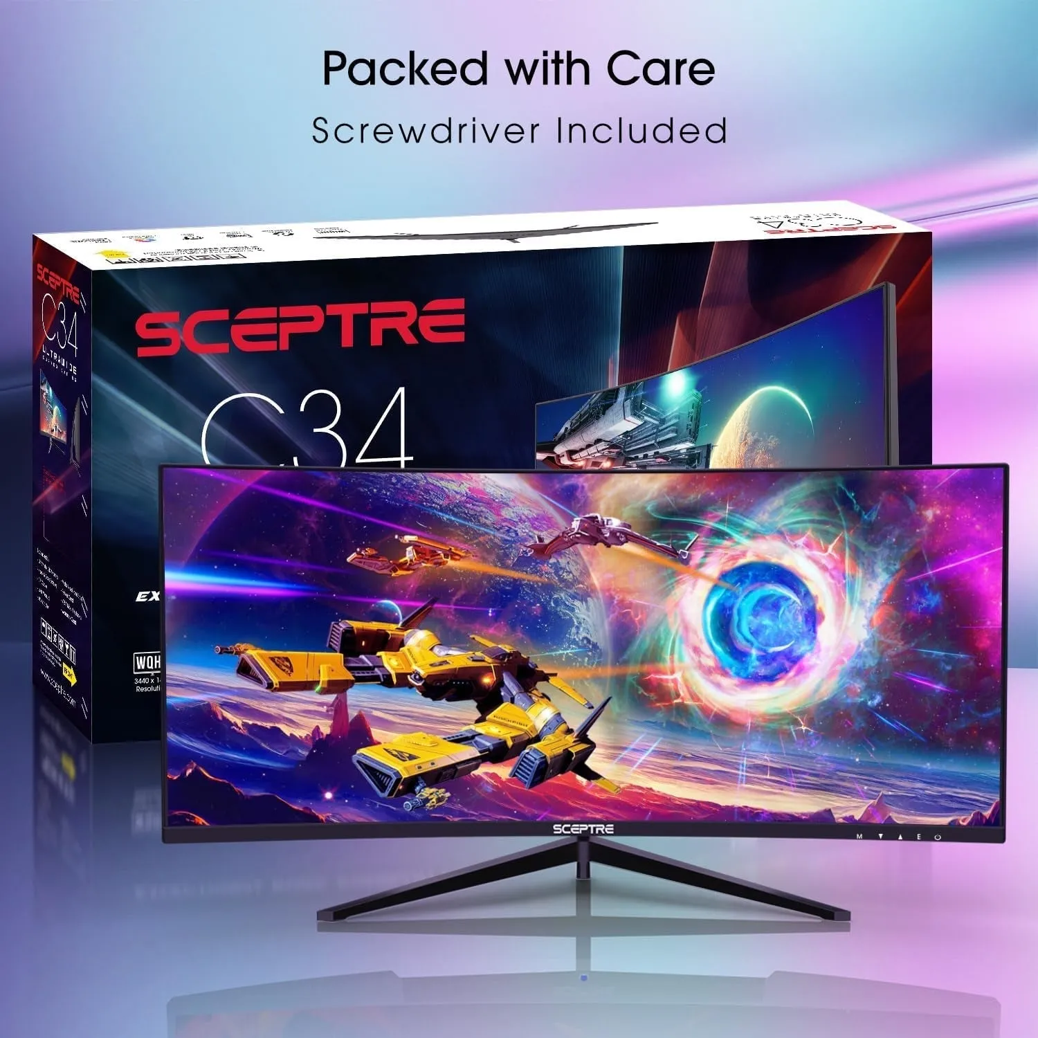 30-Inch Curved Gaming Monitor 21:9 2560X1080 Ultra Wide/ Slim