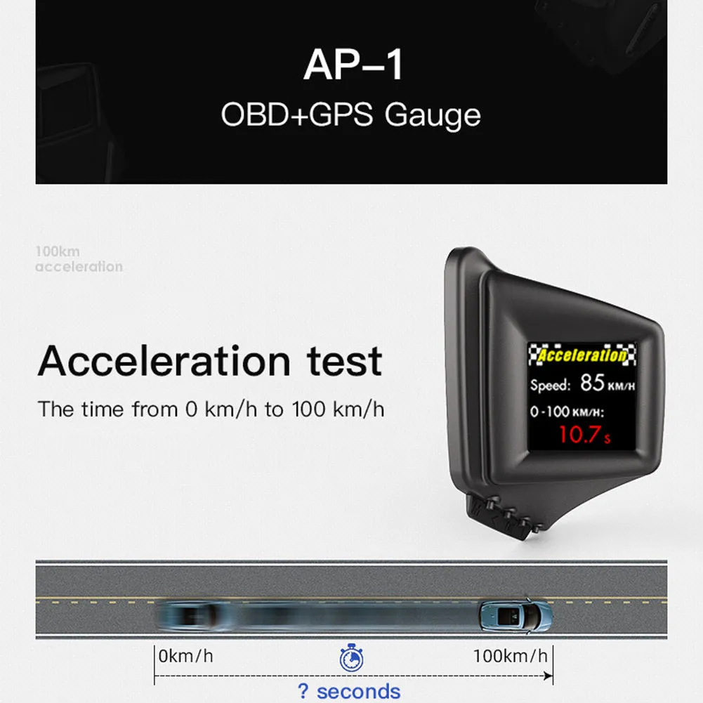 4 Pcs Ap-1 Hud Head-up Car  Display OBD   GPS Dual System