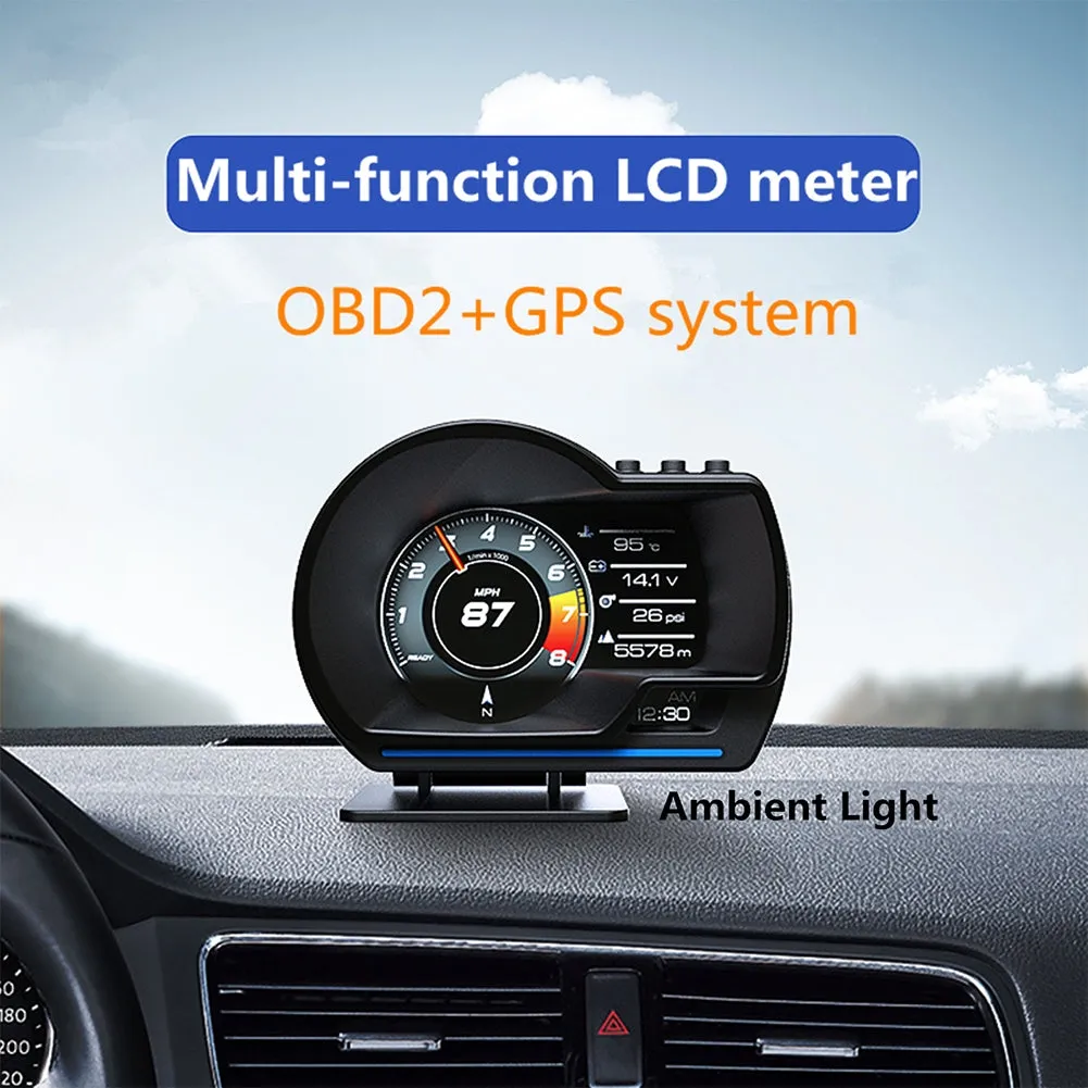 6pcs/set Ap-6 Hud Head-up  Display Obd gps Dual System Rotatable