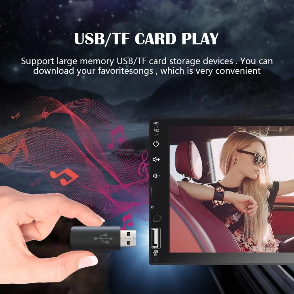 7-inch Car Radio Multimedia Video Player Carplay MP5 MP4 Central