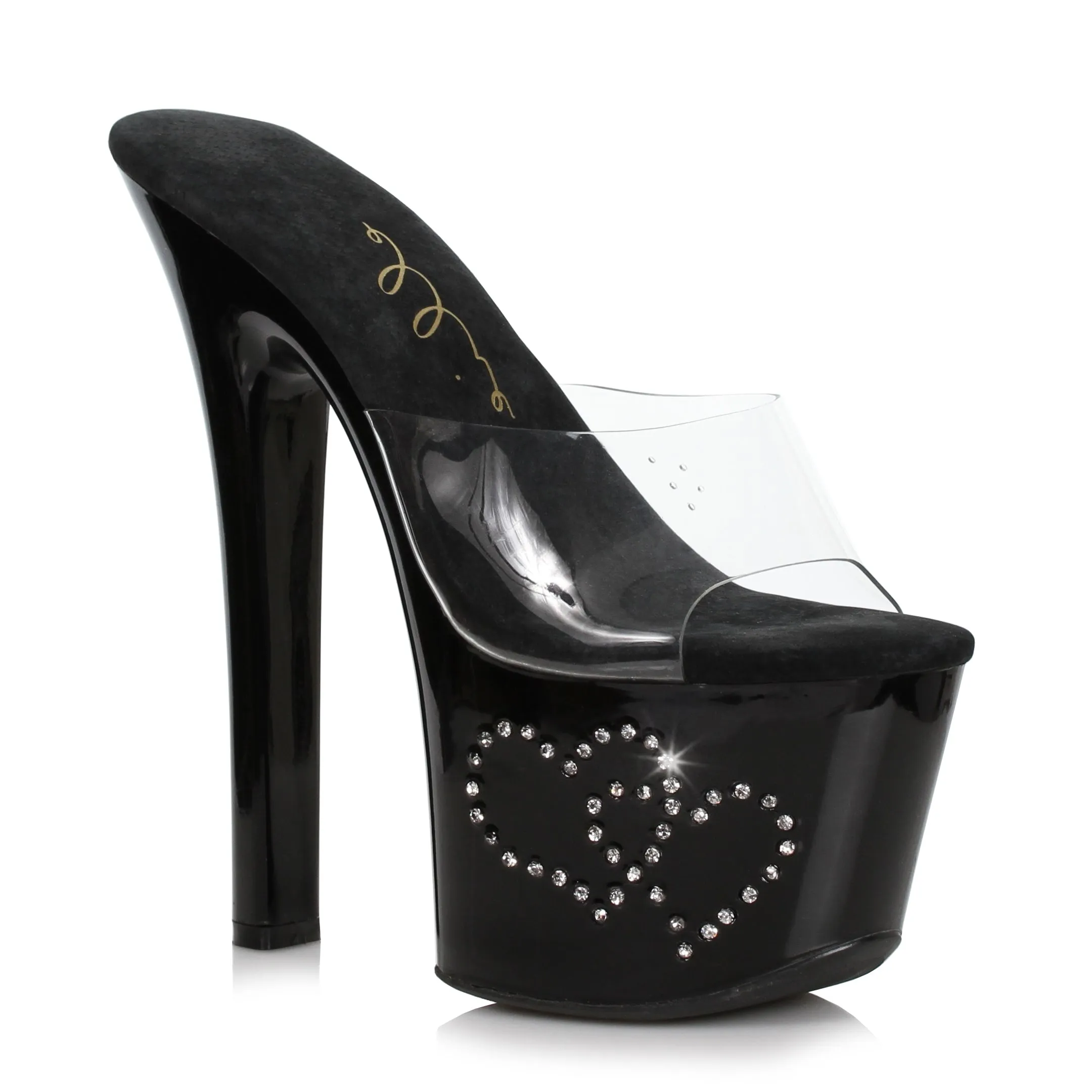 711-HEART 7" Heel  Sandal.