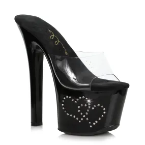 711-HEART 7" Heel  Sandal.