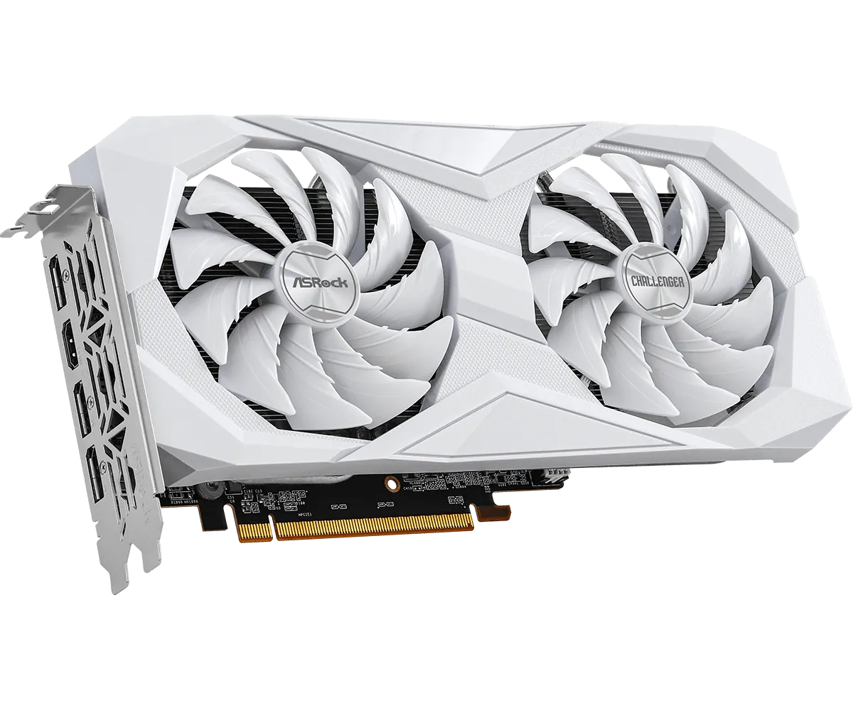 8GB ASRock RX 6600 Challenger White Graphics Card