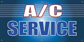 AC Service Full Color Vinyl Banner. Ready To Use