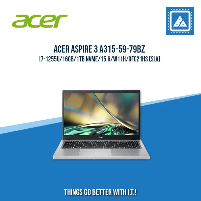ACER ASPIRE 3 A315-59-79BZ I7-1255U/16GB/1TB NVME | BEST FOR STUDENTS AND FREELANCERS LAPTOP