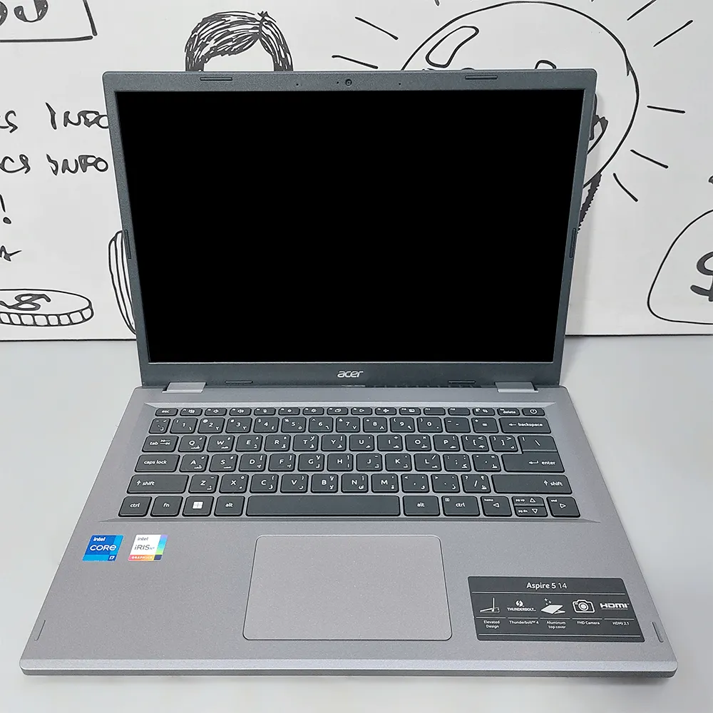 Acer Aspire 5 A514-56M Laptop (Intel Core i7-1355U - 16GB DDR4 - M.2 NVMe 1TB - Intel Iris Xe Graphics - 14.0 Inch FHD) (Open Box)