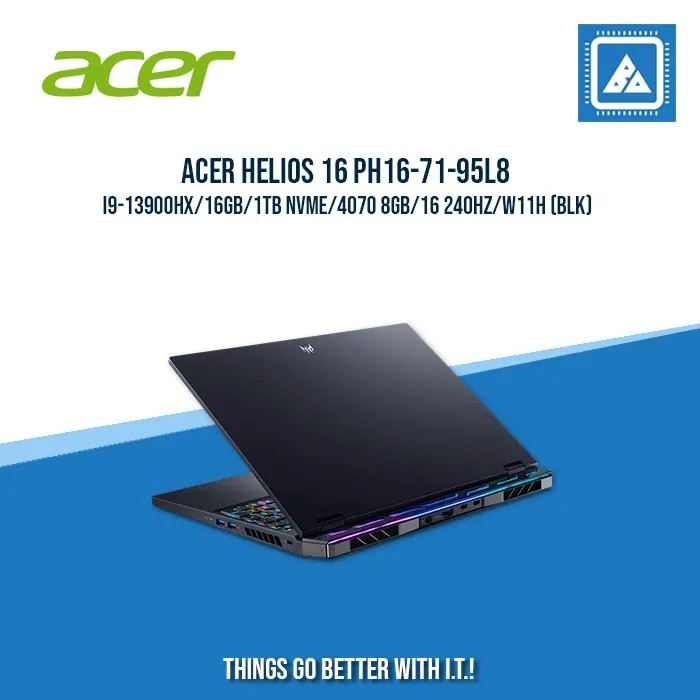Best Gaming and AutoCAD Laptop: ACER Helios 16 PH16-71-95L8 (Intel i9-13900HX, 16GB RAM, 1TB NVMe, NVIDIA RTX 4070 8GB)