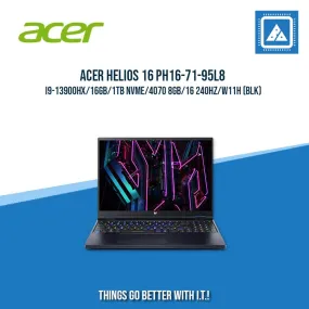 Best Gaming and AutoCAD Laptop: ACER Helios 16 PH16-71-95L8 (Intel i9-13900HX, 16GB RAM, 1TB NVMe, NVIDIA RTX 4070 8GB)