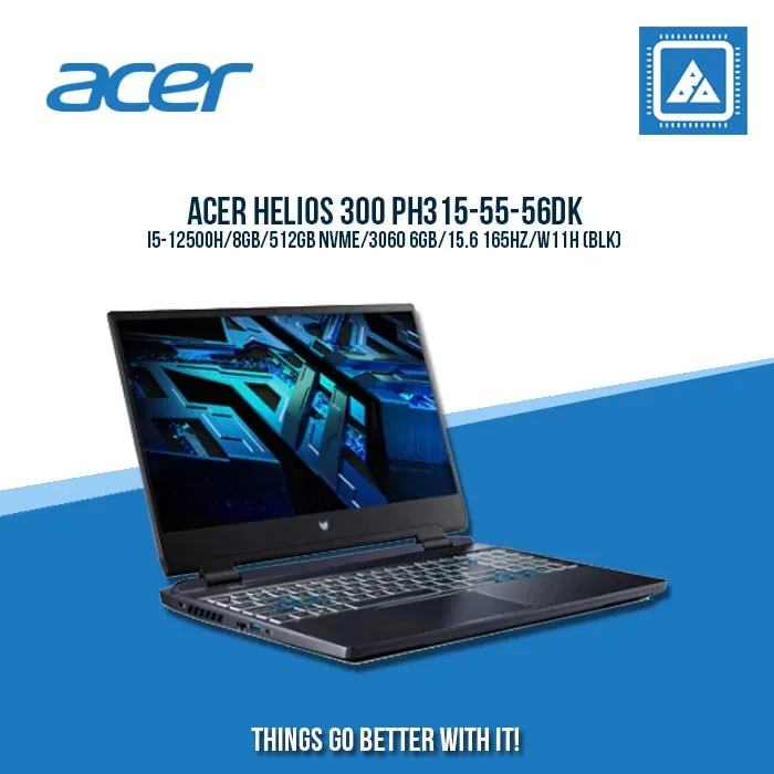 ACER HELIOS 300 PH315-55-56DK I5-12500H | Gaming Laptop And AutoCAD Users