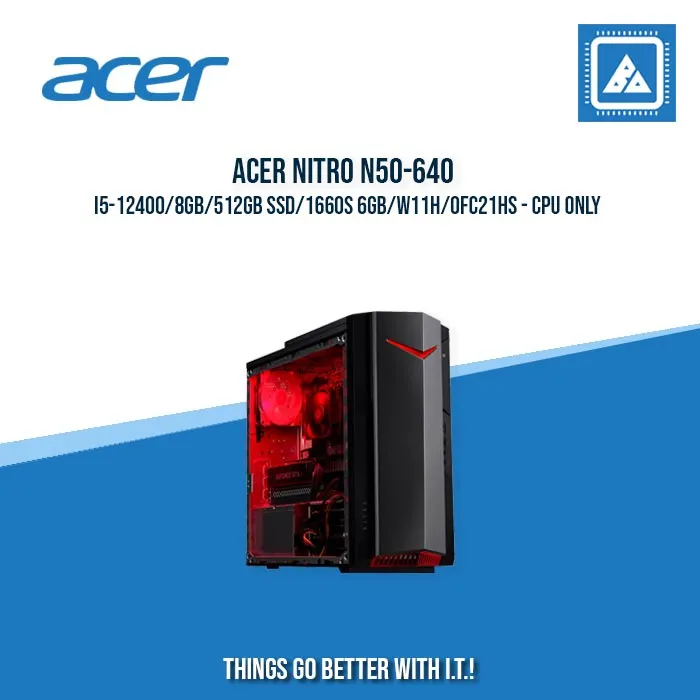 ACER NITRO N50-640 I5-12400/8GB/512GB SSD/1660S 6GB/W11H/OFC21HS - CPU only