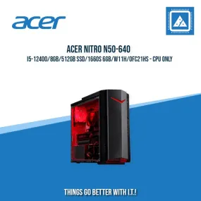 ACER NITRO N50-640 I5-12400/8GB/512GB SSD/1660S 6GB/W11H/OFC21HS - CPU only