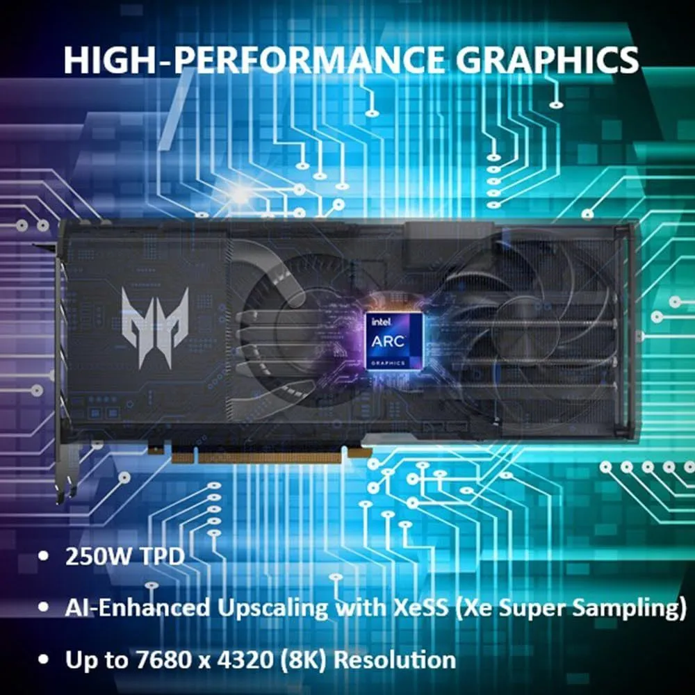 ACER Predator BiFrost Intel® Arc A750 OC 8GB GDDR6 Graphics Card (GPU) | DP.Z35WW.P01