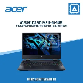 ACER PREDATOR HELIOS 300 PH315-55-54RF I5-12500H/8GB/512GB NVME/3060 6GB | BEST FOR GAMING AND AUTOCAD LAPTOP