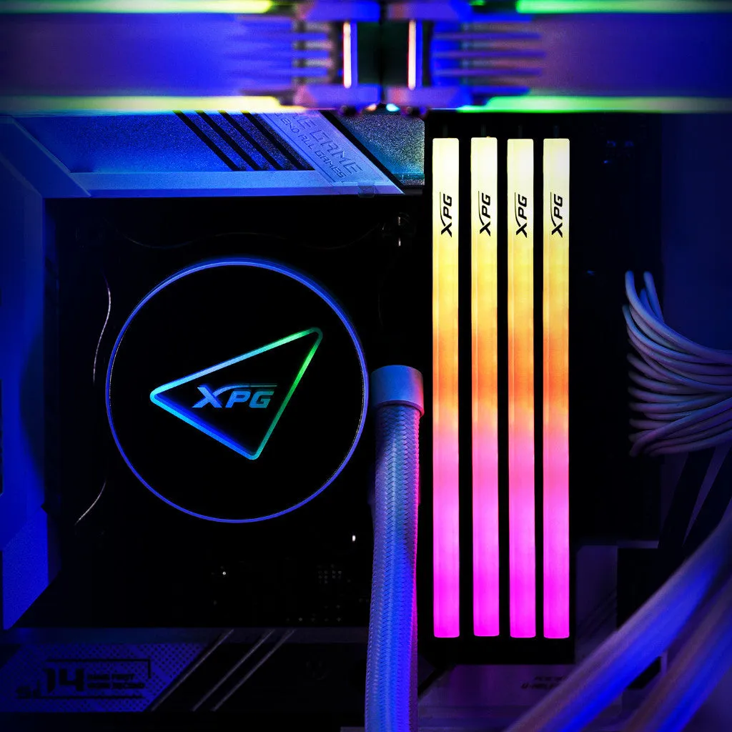 ADATA SPECTRIX D35G DDR4 RGB MEMORY 3200MHz DESKTOP GAMING RAM (BLACK/WHITE) - 8GB/16GB