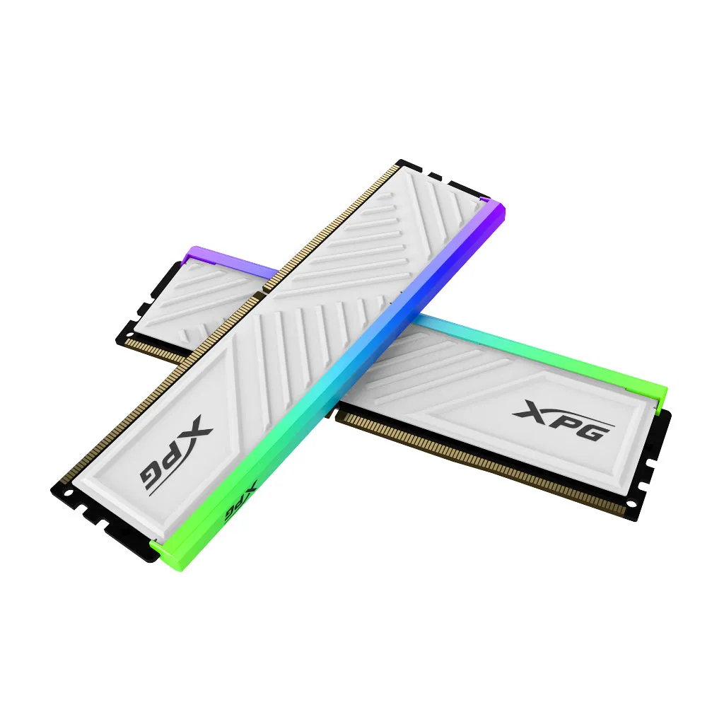 ADATA SPECTRIX D35G DDR4 RGB MEMORY 3200MHz DESKTOP GAMING RAM (BLACK/WHITE) - 8GB/16GB