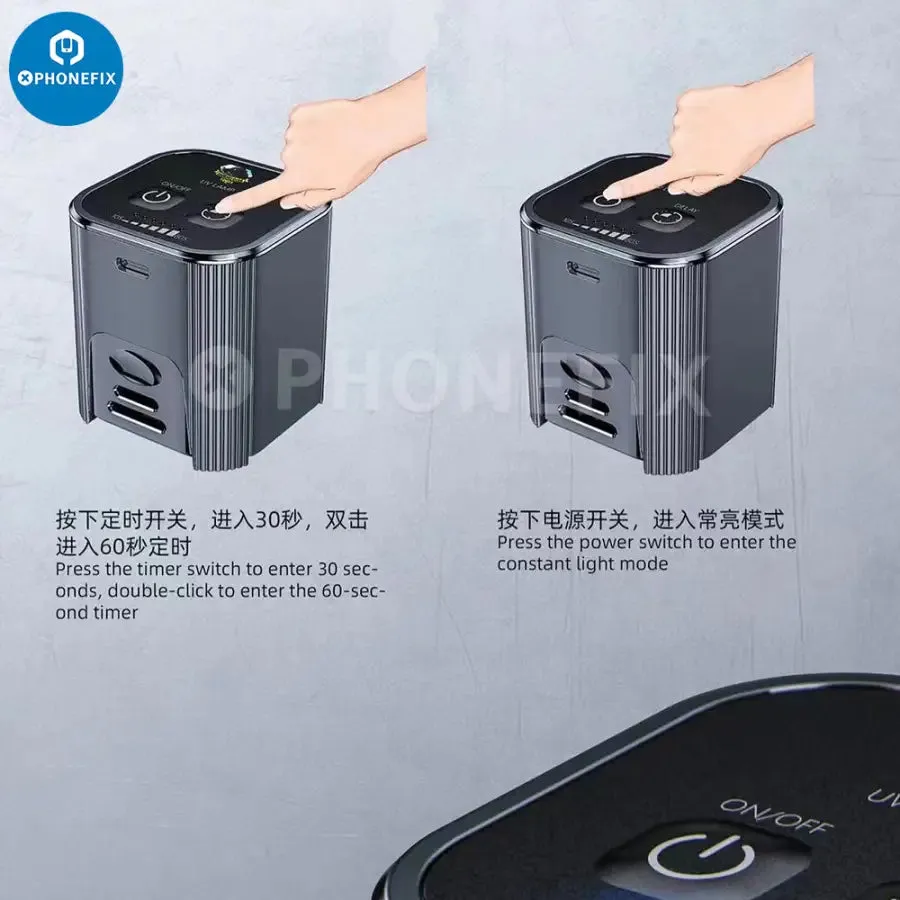 Aixun UV Curing Lamp With Fan Green Oil UV Glue Curing Tool