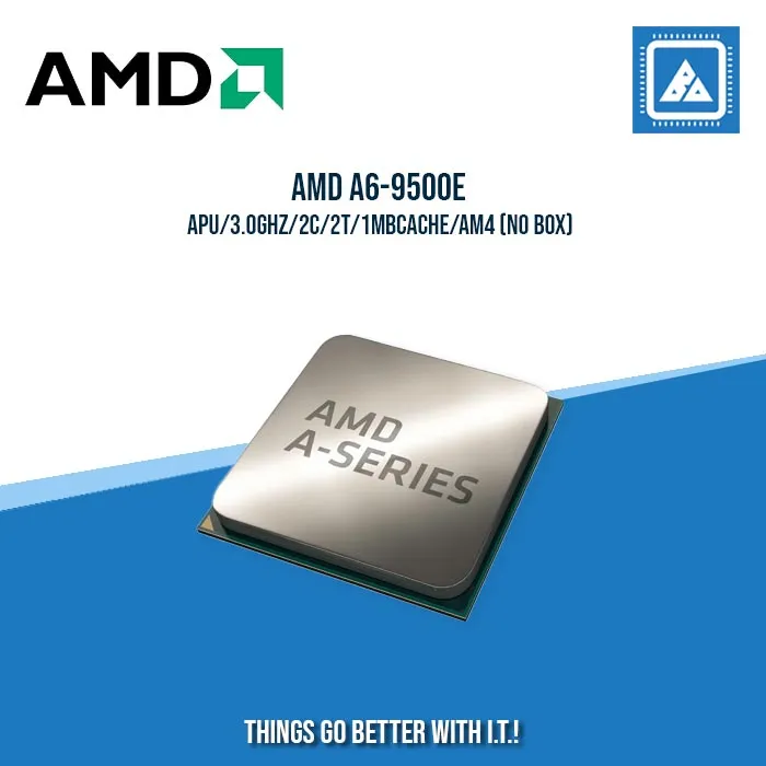AMD A6-9500E/APU/3.0GHZ/2C/2T/1MBCACHE/AM4 TRAY TYPE