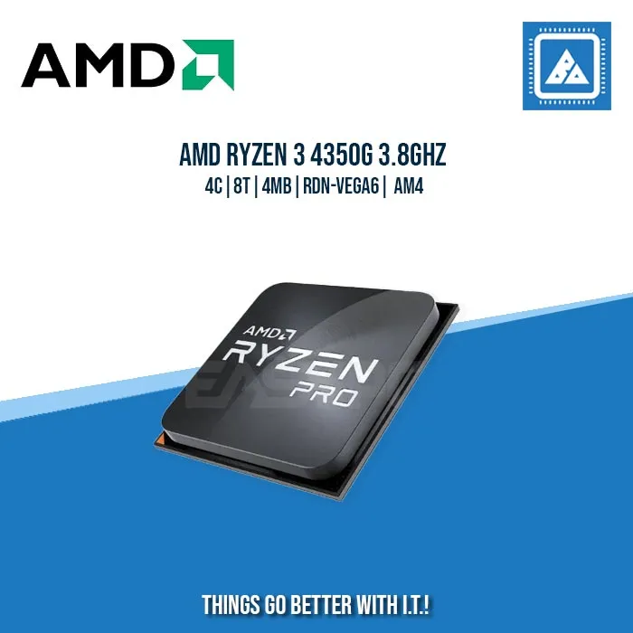 AMD RYZEN 3 4350G 3.8GHZ | 4 | 8T |4MB | RDN-VEGA6 | AM4 | TRAY TYPE