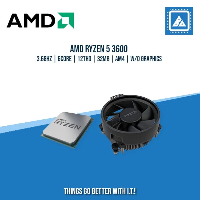 AMD RYZEN 5 3600X | 3.6GHZ | 6CORE |12THD | 32MB | AM4 | TRAY TYPE