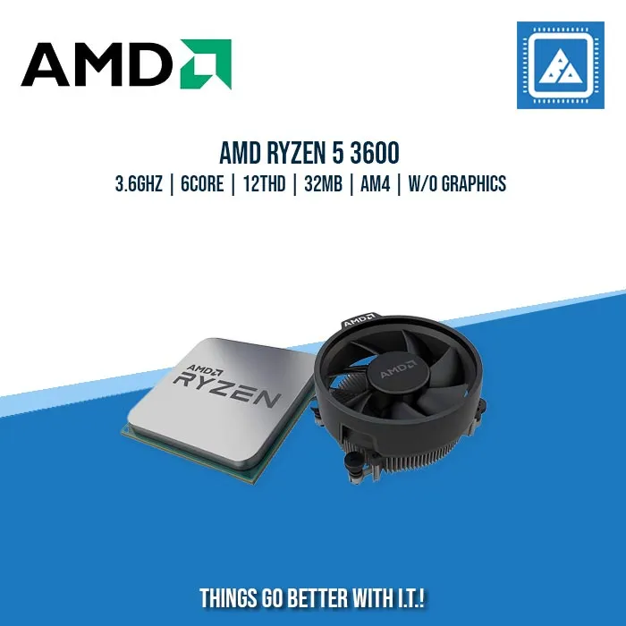 AMD RYZEN 5 3600X | 3.6GHZ | 6CORE |12THD | 32MB | AM4 | TRAY TYPE