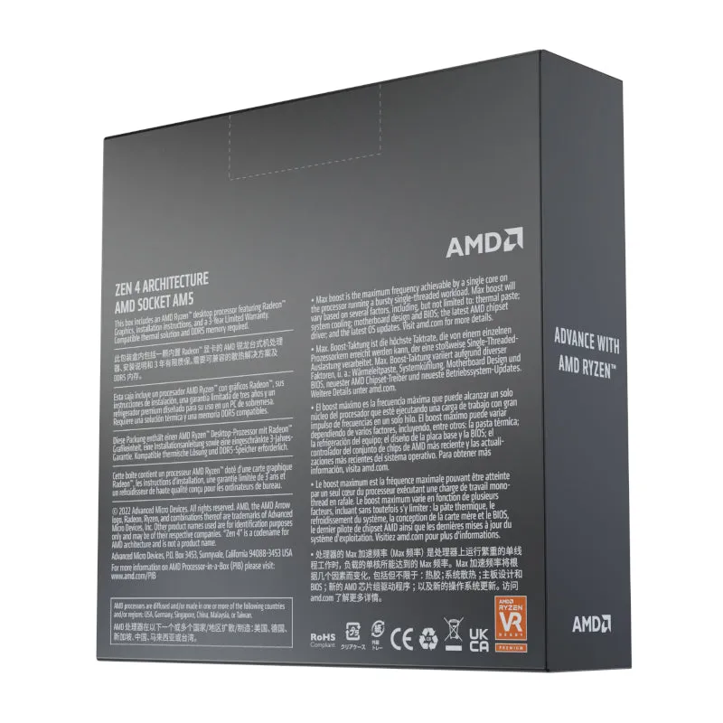 Amd Ryzen 5 7600X 6-Core 4.7Ghz Am5 Cpu