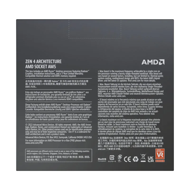 Amd Ryzen 9 7950X 16-Core 4.5Ghz Am5 Cpu