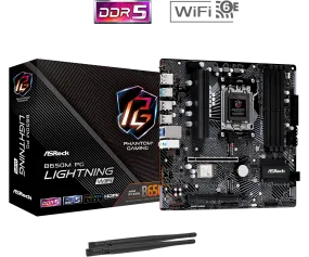 ASRock B650M PG Lightning WIFI mATX AM5 Motherboard