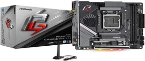 Asrock Z490 Phantom Gaming ITX/TB3 Supports 10 th Gen and Future Generation Intel Core Motherboard Processors (Socket 1200), Model Number: Z490 Phantom Gaming-ITX/TB3