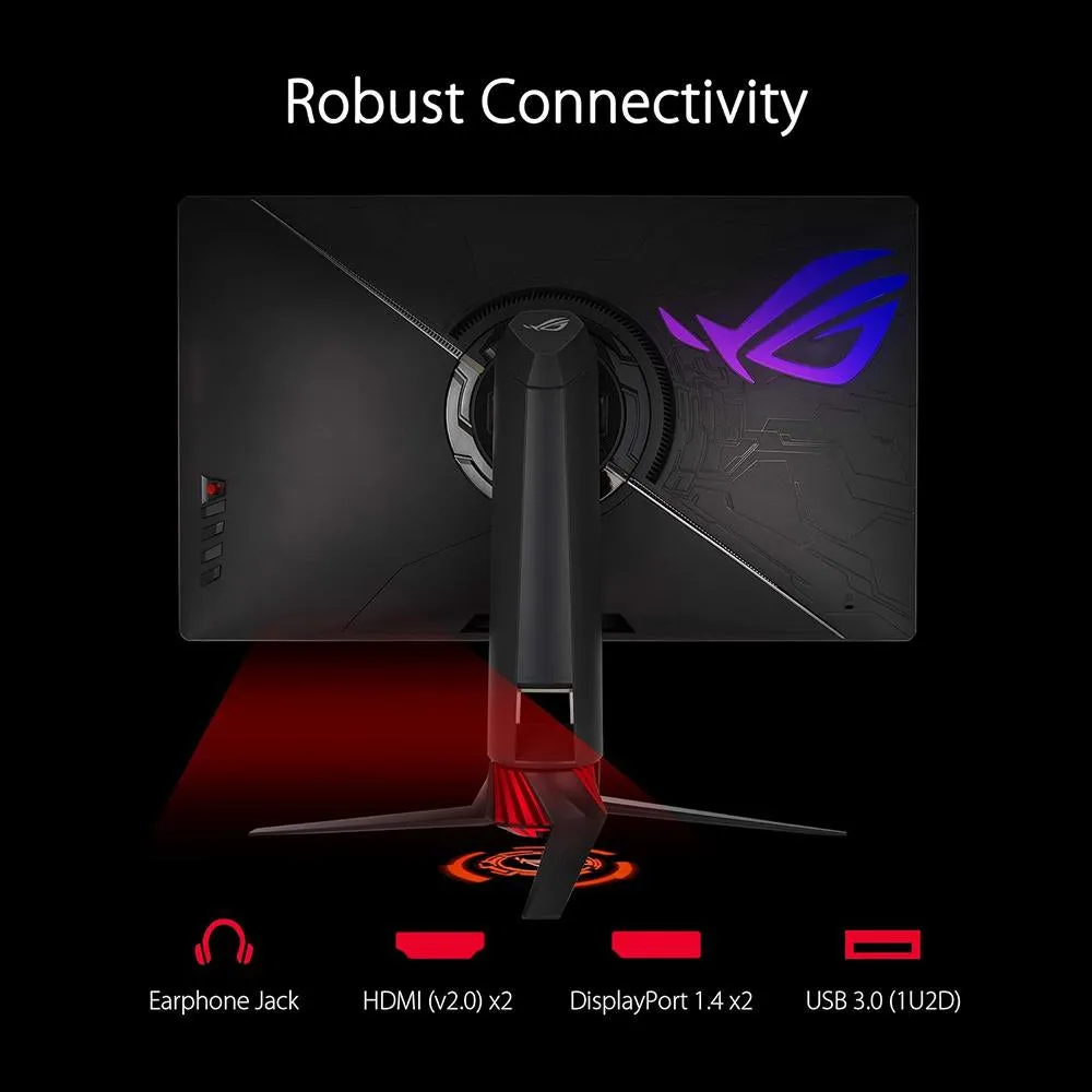 ASUS - DISPLAY 27IN ROG STRIX XG27UQ HDR DSC GAMING LCD 4K 3840 X 2160