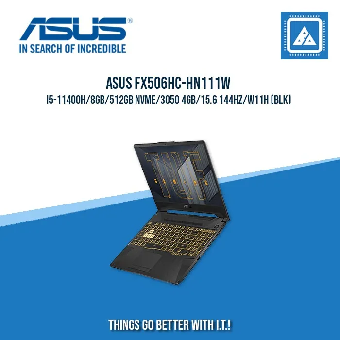 ASUS FX506HC-HN111W I5-11400H/8GB/512GB NVME/3050 4GB | BEST FOR GAMING AND AUTOCAD LAPTOP