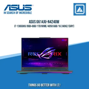 ASUS G16 G614JU-N4240W I7-13650HX/8GB 8GB/1TB NVME/4050 6GB | BEST FOR GAMING AND AUTOCAD LAPTOPS