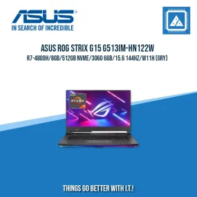 ASUS G513IM-HN122W R7-4800H/8GB/512GB NVME/3060 6GB | BEST FOR GAMING AND AUTOCAD LAPTOP