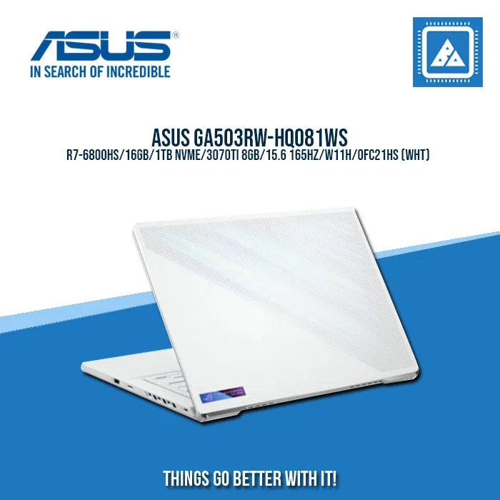ASUS GA503RW-HQ081WS R7-6800HS/16GB/1TB NVME/3070TI 8GB | BEST FOR GAMING AND AUTOCAD LAPTOP