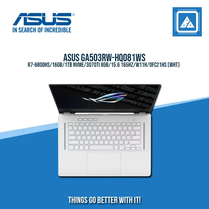 ASUS GA503RW-HQ081WS R7-6800HS/16GB/1TB NVME/3070TI 8GB | BEST FOR GAMING AND AUTOCAD LAPTOP