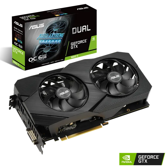 ASUS GeForce GTX 1660 Ti Dual EVO OC 6GB DUAL-GTX1660TI-O6G-EVO [PC]