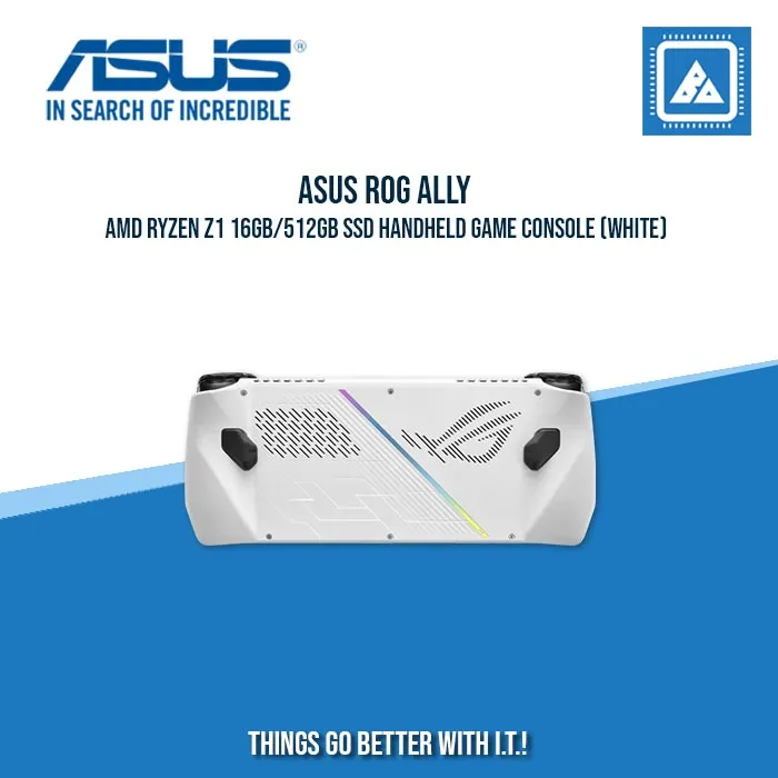 ASUS ROG ALLY AMD RYZEN Z1 16GB/512GB SSD HANDHELD GAME CONSOLE (WHITE)