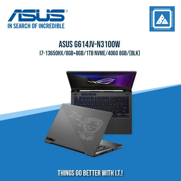 ASUS ROG STRIX G16 G614JV-N3100W I7-13650HX/8GB 8GB/1TB NVME/4060 8GB | BEST FOR GAMING AND AUTOCAD LAPTOP