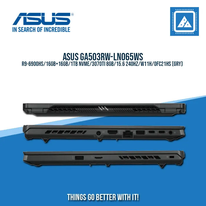 ASUS ROG ZEPHYRUS G15 GA503RW-LN065WS R9-6900HS/16GB 16GB/1TB NVME/3070TI 8GB | BEST FOR GAMING AND AUTOCAD LAPTOP