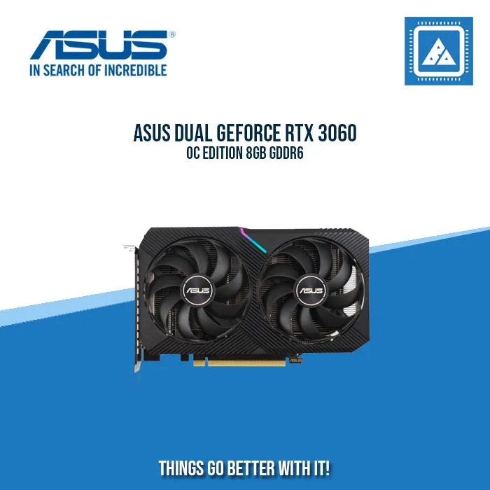 ASUS RTX 3060 8GB 128BIT GDDR6 DUAL-O8G (HDMI, 3XDP)