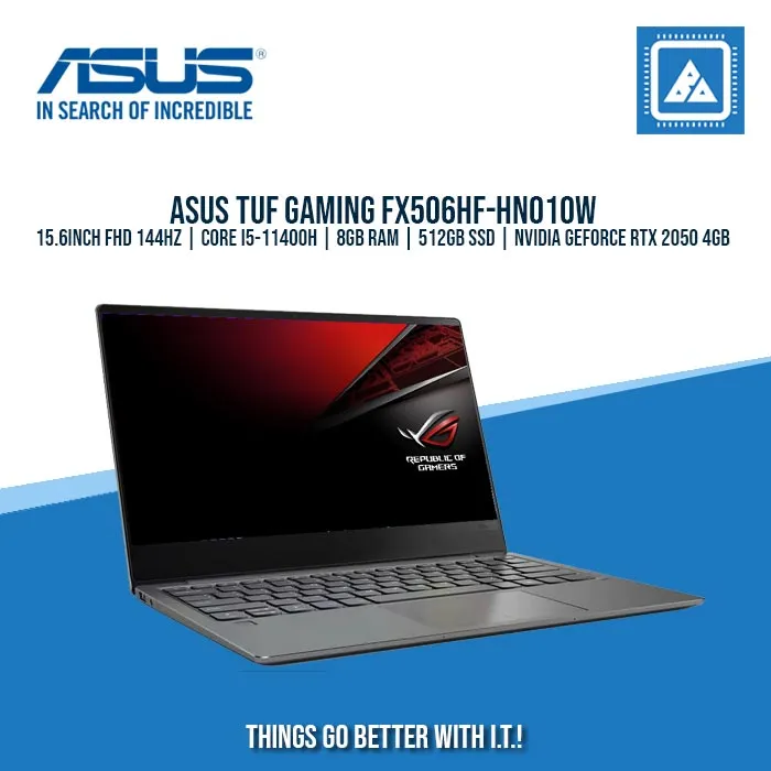 ASUS TUF GAMING FX506HF-HN010W I5-11400H/8GB/512GB NVME/2050 4GB | BEST FOR GAMING AND AUTOCAD LAPTOP