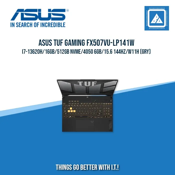 ASUS TUF GAMING FX507VU-LP141W I7-13620H/16GB/512GB NVME/4050 6GB | BEST FOR GAMING AND AUTOCAD LAPTOP