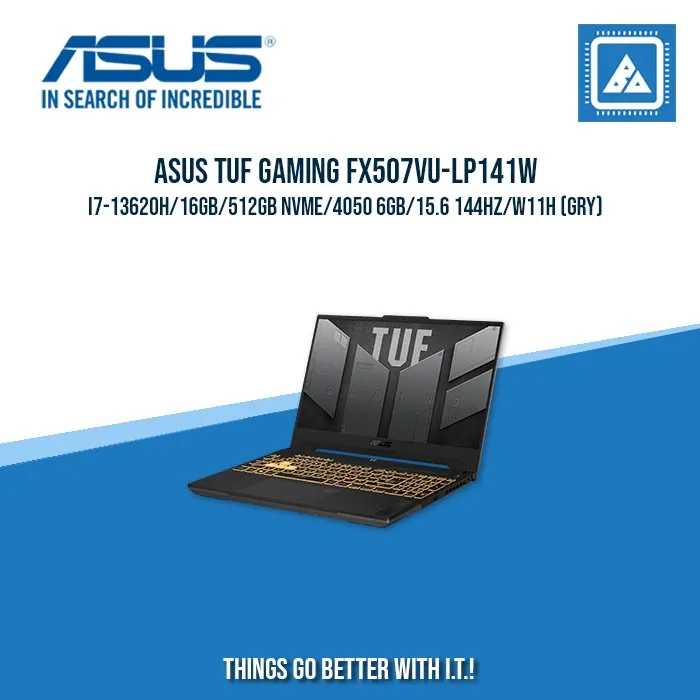 ASUS TUF GAMING FX507VU-LP141W I7-13620H/16GB/512GB NVME/4050 6GB | BEST FOR GAMING AND AUTOCAD LAPTOP