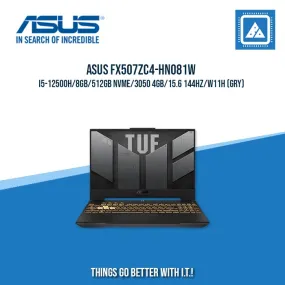 ASUS TUF GAMING FX507ZC4-HN081W I5-12500H/8GB/512GB NVME/3050 4GB | BEST FOR GAMING ANG AUTOCAD LAPTOP