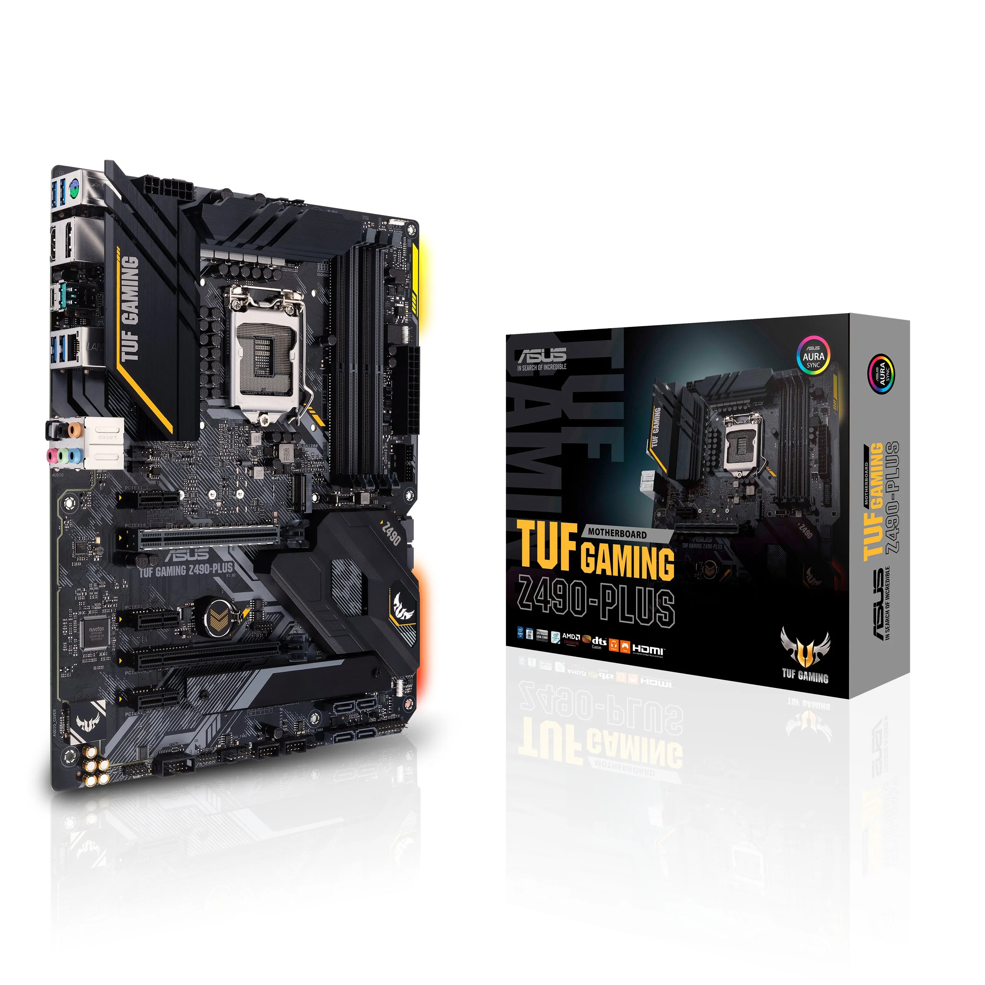 ASUS TUF GAMING Z490 PLUS  LGA1200 Motherboard