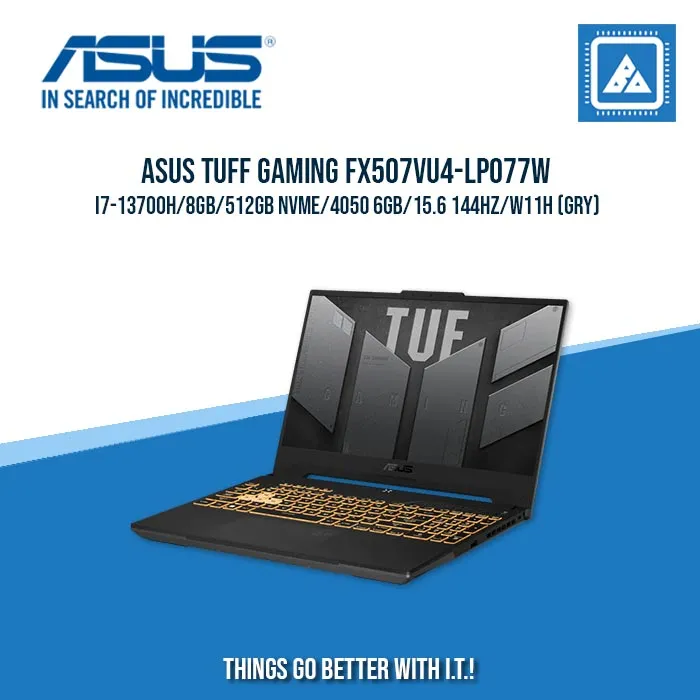 ASUS TUFF GAMING FX507VU4-LP077W I7-13700H/8GB/512GB NVME/4050 6GB | BEST FOR GAMING AND AUTOCAD LAPTOP