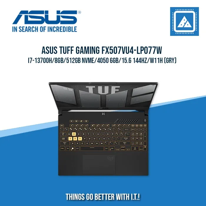 ASUS TUFF GAMING FX507VU4-LP077W I7-13700H/8GB/512GB NVME/4050 6GB | BEST FOR GAMING AND AUTOCAD LAPTOP